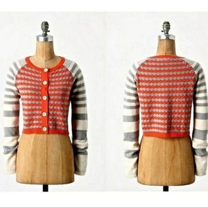 Anthropologie Lili's Closet Striped Cardigan L